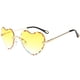 thumbnail image 4 of Gafas de sol Zulema Corazón sin montura Amarillo para mujer, 4 of 5