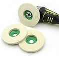 thumbnail image 1 of Set Of 3 90mm Wool Felt Polishing Discs For Angle Grindergreen, 1 of 5