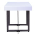 thumbnail image 4 of Furniture of America Ariadne 1-Drawer Wood White and Gun Metal End Table, 4 of 12