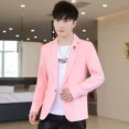 thumbnail image 4 of Chaqueta corta para hombre, abrigos cortos, para fiesta, tallas grandes, trajes y blazers para hombre, ropa informal, elegante, sencilla, con botones, 4 of 4