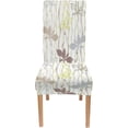 thumbnail image 4 of Striped Stretch Chair Covers for Dining Room Set of 6 Plantain Printed Stretchable Dining Chair Slipcover Washable Removable for Kitchen Office, 4 of 5