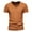 Orange, variant on Mens Tshirt Casual Sporty Breathable V Neck Short Sleeve T Shirt Lightweight Solid Color Regular Fit Men Tshirt