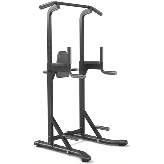 Power Tower Pull Up Bar Dip Station, 450LB Heavy Duty Carbon Steel Pullup Stand for Home Gym, Freestanding Strength Training Equipment, Bodyweight Workout Station