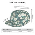 thumbnail image 6 of Haiem Flower Classic Snapback Cap Flat Bill Hat Baseball Cap Adjustable Size Cotton Dad Hat, 6 of 9