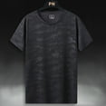 thumbnail image 3 of vastwit Sports Shirts for Men Short Sleeve Quick Dry Athletic T Shirt Gym Workout Fitness Camo Active Black L, 3 of 8