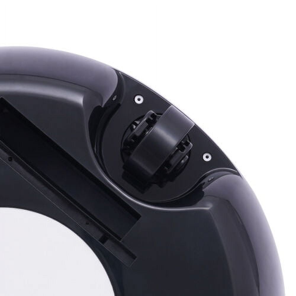 Automatic Robotic Pools Vacuum Cleaner Dual-Motor Self-Parking LED Indicator