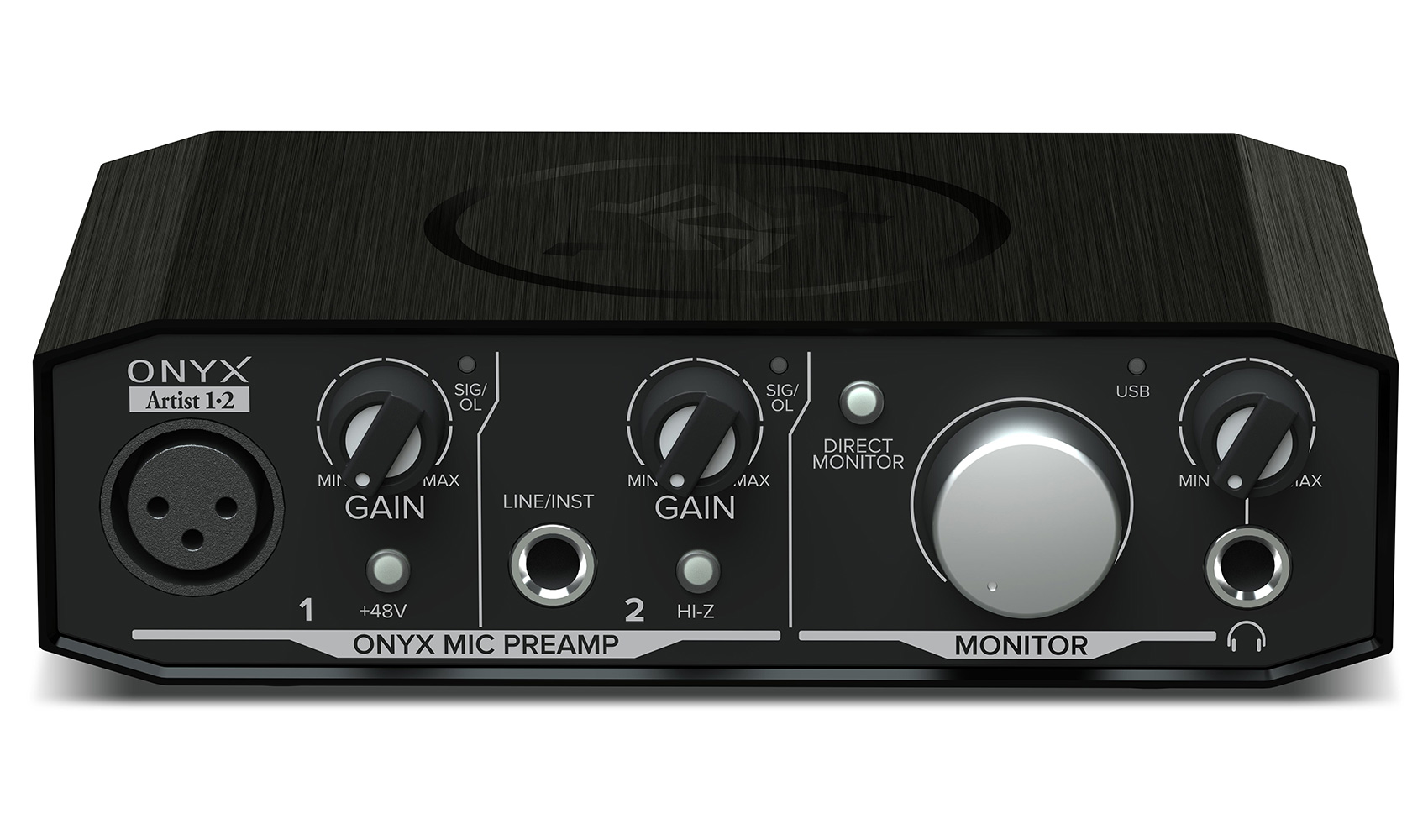 Mackie Onyx Artist 1.2 2x2 USB Audio Recording Studio Interface and Stand - image 3 of 11