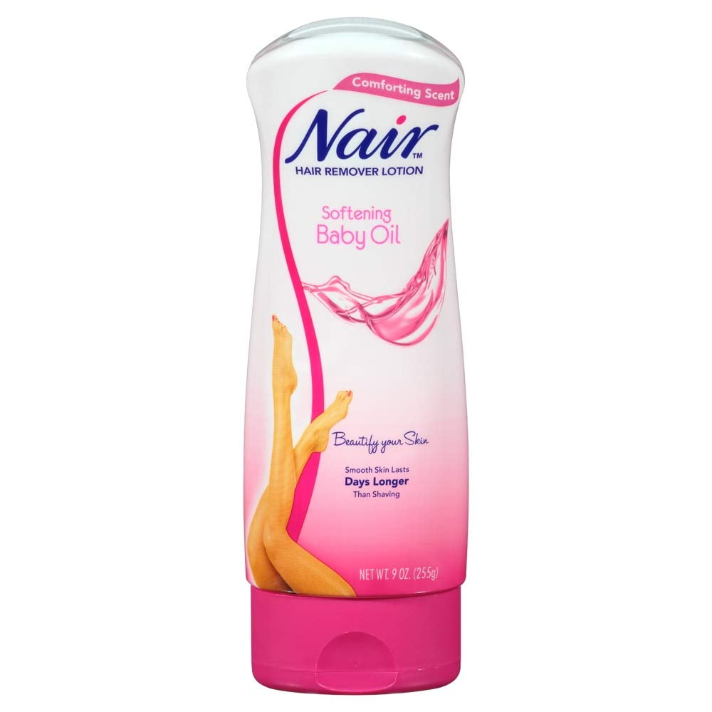 Nair Baby Oil Hair Remover Lotion 9 Oz