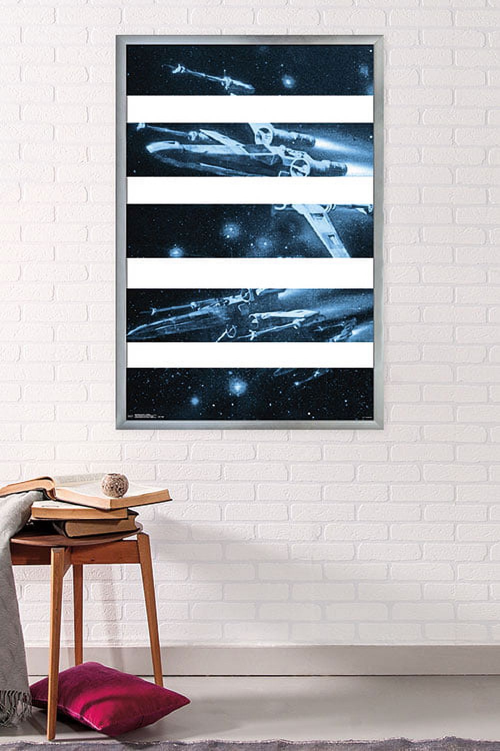 24X36 Star Wars: Saga - T-65 Bars Wall Poster, 24" x 36", Framed