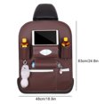 thumbnail image 4 of Organizador De Asiento Trasero De Coche Bolsa para colgar Soporte para tableta Soporte para bebidas con múltiples bolsillos de cuero PU (ordinario), 4 of 7