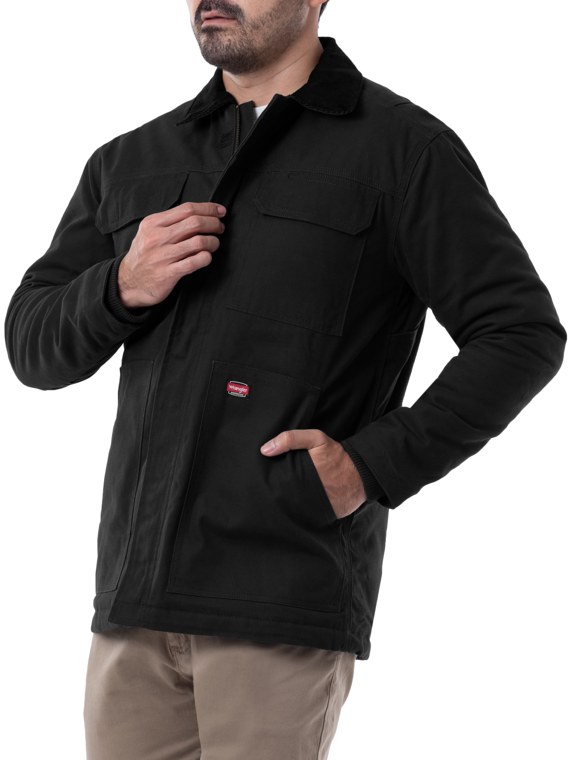 Wrangler Workwear Men's & Big Men's Insulated Duck Quilted Lined Full Zip Jacket, Sizes S-5XL
