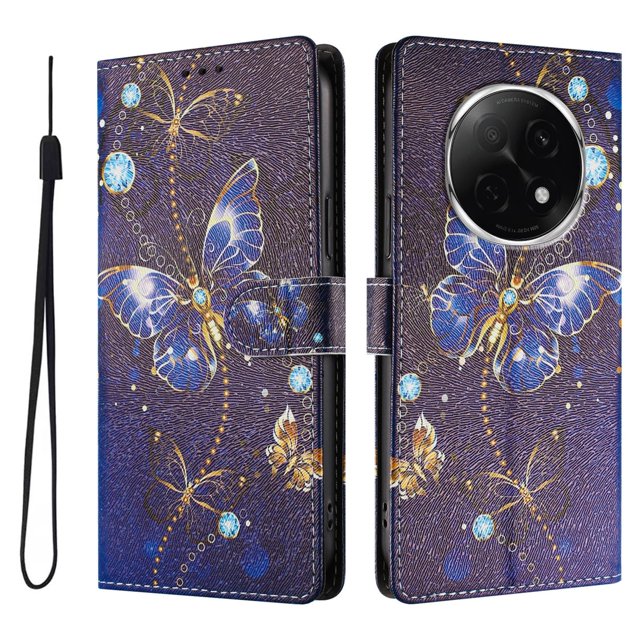 FOXDOCK Funda Tipo Cartera para OPPO A5 Pro con Soporte y Correa – Diseño de Patrones Lindos