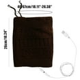thumbnail image 3 of Penkiiy 2-in-1 USB Heated Hat and Scarf Set, Knit Beanie Hat Neck Warmer for Men Women Soft Lined Knitted Hat Winter Warm Cap Ski Beanies Coffee, 3 of 8