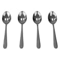 thumbnail image 5 of Home Basics Hammered Stainless Steel Dinner Spoons, (Pack of 4), Silver, 5 of 5
