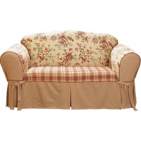 Sure Fit Lexington Loveseat Cover, Red