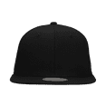 thumbnail image 2 of Decky RP1-PL-BLK-26 Retro Fitted Caps Black - 7.38, 2 of 6