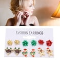 thumbnail image 4 of Holiday Earrings, Christmas Earrings Light Weight Attractive Decorative  For New Year, 4 of 8