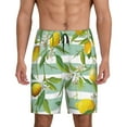 thumbnail image 3 of Lsque Lemon Mens Sleep Pajama Shorts,Short Pajama Pants, Cotton Ultra-Soft Knit-Medium, 3 of 9