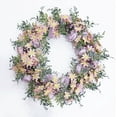 thumbnail image 6 of HAOSHICS Artificial Flower Hanging Wreath, Faux Garland Front Door Wreath,Artificial Wreath for Door Wedding, Party, Home, Wall, Window Decor (Pink Daisy), 6 of 10