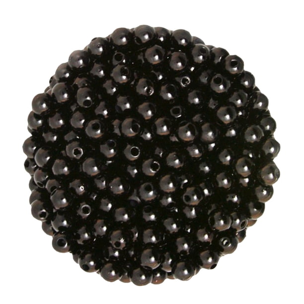 500 Unids 6 Mm De Plástico Redondo Pearl Spacer Beads DIY Craft Black Sunnimix Perlas de imitación de perlas