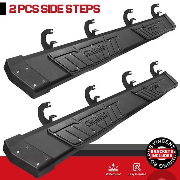 Aluminum Side Step 6.5" Running Boards Fit 2019-2026 Silverado 1500 Crew Cab K