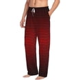 thumbnail image 2 of Balery Men'S Red Geometric Pants,Sleepwear Pants,Pajama Pants,Pj Bottoms Drawstring And Pockets-Large, 2 of 9