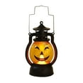 thumbnail image 4 of Mini Halloween Pumpkin Lights (3-Pack) – Flickering LED Jack-O-Lanterns for Indoor & Outdoor Decor, Vintage Halloween Party Hanging Lanterns, Porch & Garden Ornaments, 4 of 9