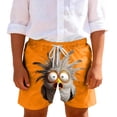 thumbnail image 2 of ATOGUTA Boys Swim Shorts Kids Swimwear Bathing Suits Quick Dry Beach Board Shorts Size 5T-14, Orange, 2 of 6