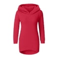 thumbnail image 2 of Aoiroe Women's Fuzzy Cozy Sweaters,Women's Long Sleeve Fuzzy Knitted Sweater,Fall Sweater,2026 Fall Pullover Sweater Tops,Casual Crewneck Pullover,Trendy Basic Jumper Top Red M, 2 of 7