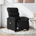 thumbnail image 1 of vidaXL Electric Massage Recliner Chair Black Fabric, 1 of 5