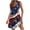 Red#2, variant on Tnhcen Women's 4th of July Print Sleeveless V-Neck Nightgown American Flag Sunflower Side Slit Pocket Soft Sleepwear S-2XL Red