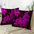 thumbnail image 4 of LALILO Throw Pillow Covers Floral With Roses Watercolor Accent Art Cushion Cover 18" x 18", 2 Pack, 4 of 6