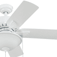 thumbnail image 3 of Prominence Home Viretta 42" White Indoor/Outdoor Ceiling Fan with 5 Blades, Bowl Light Kit, Pull Chains & Reverse Airflow, 3 of 5