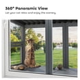 thumbnail image 5 of Catio Outdoor Enclosure, Wooden Cat Run Window Perch with Platform, Safely Enjoy Outdoor Views, Gray, 5 of 7