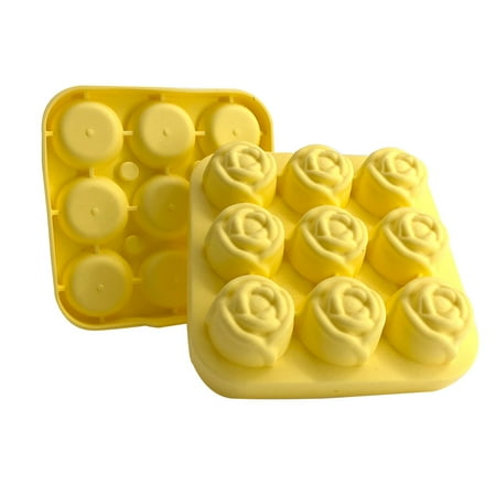 

Rose Silicone Ice Tray Ice Cube Ice Film 9 Even Ice Balls Cookie Cutter Stainless Steel Cake Decorating Tools Portable Toiletry Tote Gym Bag