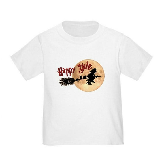 CafePress - Happy Yule T Shirt - Cute Toddler T-Shirt, 100% Cotton