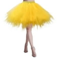 thumbnail image 2 of Skirts for Women Carnival Dance Party Holiday Party Tutu Ballet Casual Comfortable Womens Skirt Yellow M, 2 of 4