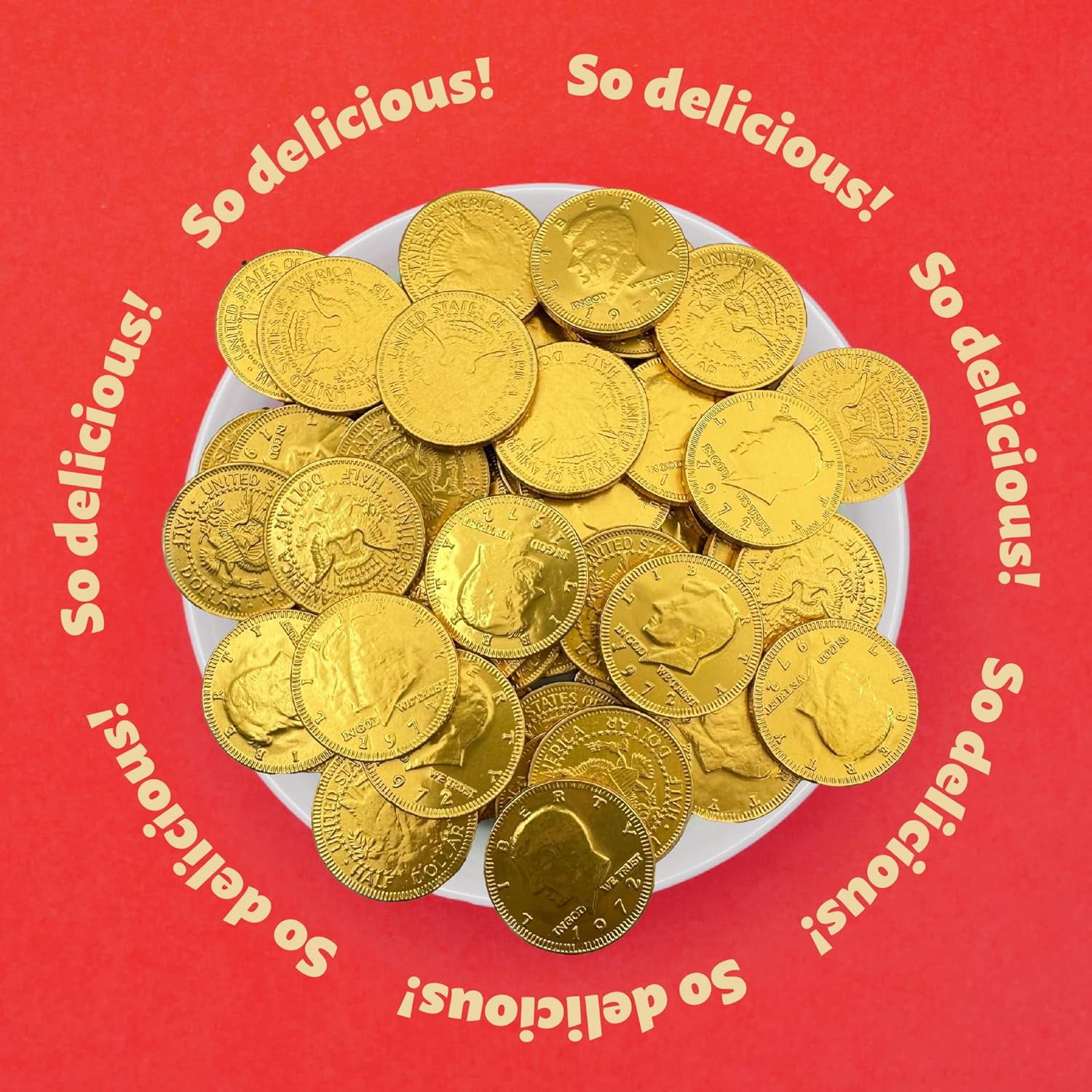 Gold Coins Milk Chocolate Candy | 1.5-Pound Bag, 130 Count | St. Patrick's Day Candy