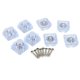 thumbnail image 5 of Paquete de 8 almohadils transparentes para muebles, pies de muebles, deslizadores deslizantes, protector de alfombras , , sofá, sofá Tornillo Cuadrado de 24mm Baoblaze Cojín antideslizante para pies de silla de mesa, 5 of 8