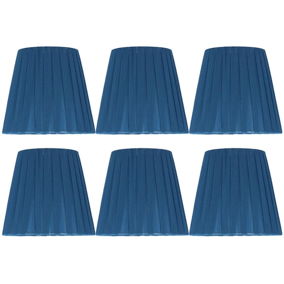 Small fabric lampshade, bedside lampshade, chandelier (dark blue)