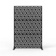 thumbnail image 1 of 72x47 pulgada freestanding metal privacy screen con stand para outdoor y indoor use (patio, lawn, garden, deck, balcony), 1 of 8