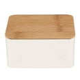 thumbnail image 2 of Tea Storage Box with Bamboo Lid Bins Bread Sugar Boxes Containers Canister - F, as described F, 2 of 8