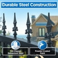 thumbnail image 3 of ALEKO Steel Dual 16 x 6 feet Black Swing Driveway Gate Venice Style, 3 of 14