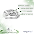 thumbnail image 4 of Vir Jewels 1/3 CTTW Lab Grown Diamond Wedding Band in Sterling Silver Female Adult, 4 of 5