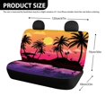 thumbnail image 4 of CHAQLIN Tropical Sunset Silhouette Rear Seat Covers for SUV, 2 Piece Elastic Long Rear Backseat Covers Soft Stretch Car Seat Covers, 4 of 7