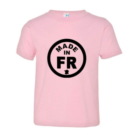 

PleaseMeTees™ Toddler From Born Made In France Europe EU Logo Label Tee