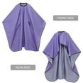thumbnail image 2 of 1 Pce Cape de Coiffure Imperméable Robe de Salon de Coiffure Tablier Extensible (Violet), 2 of 8