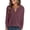 02-Mauve, variant on Long Sleeve Waffle Knit Shirts for Women Spring Fall Dressy Casual Button Up V Neck Henley Tops Loose Basic Tees Winter Clothes Parchment Small