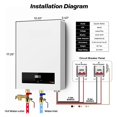 thumbnail image 2 of Electric Tankless Water Heater, Demand Instant Endless Hot Water Heater, LED Digital Display Control, For The Whole House, 2 of 4