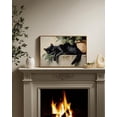 thumbnail image 5 of HFDF Vtage Canvas Wall Art, Sleepg Black Cat Large Wall Art for Livg Room Bedroom, Vtage Rustic Animal Poster Prts for Bathroom Decor Aesthetic, 10x8inch Unframed, 5 of 6